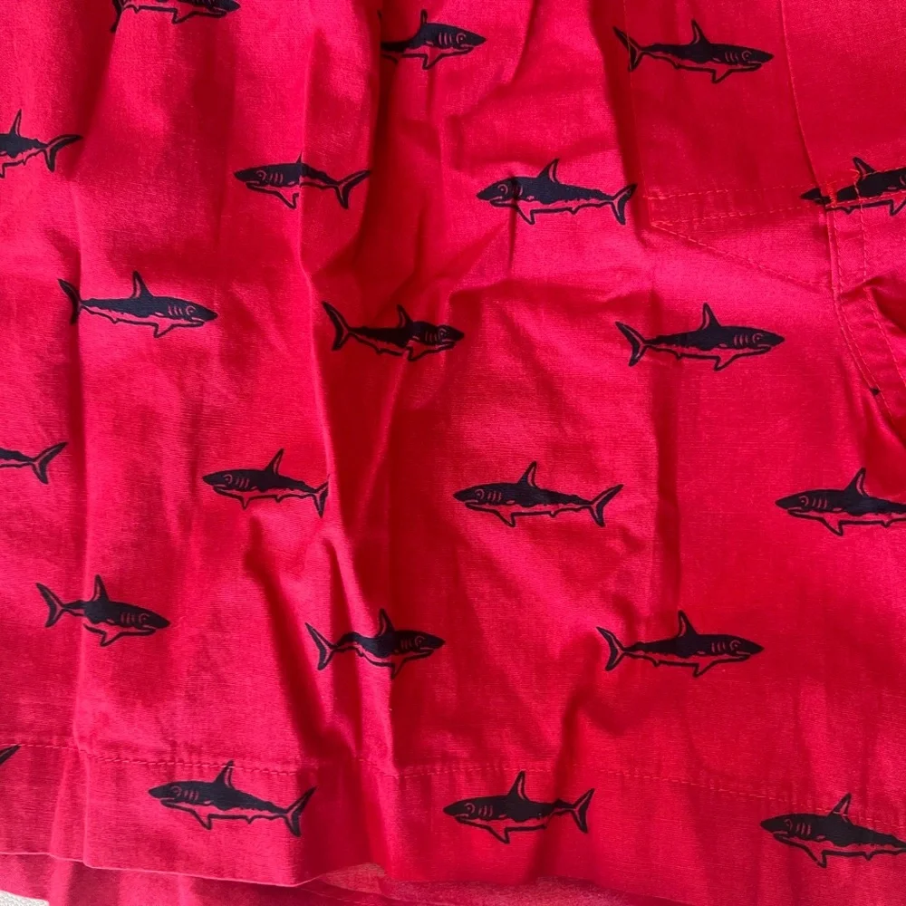 NWT J Crew red shark print boxers